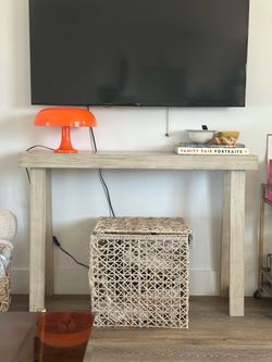 Light wooden console / entryway table