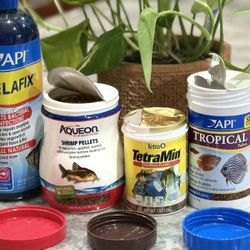 Fish Foods And Antibacterial Liquid 