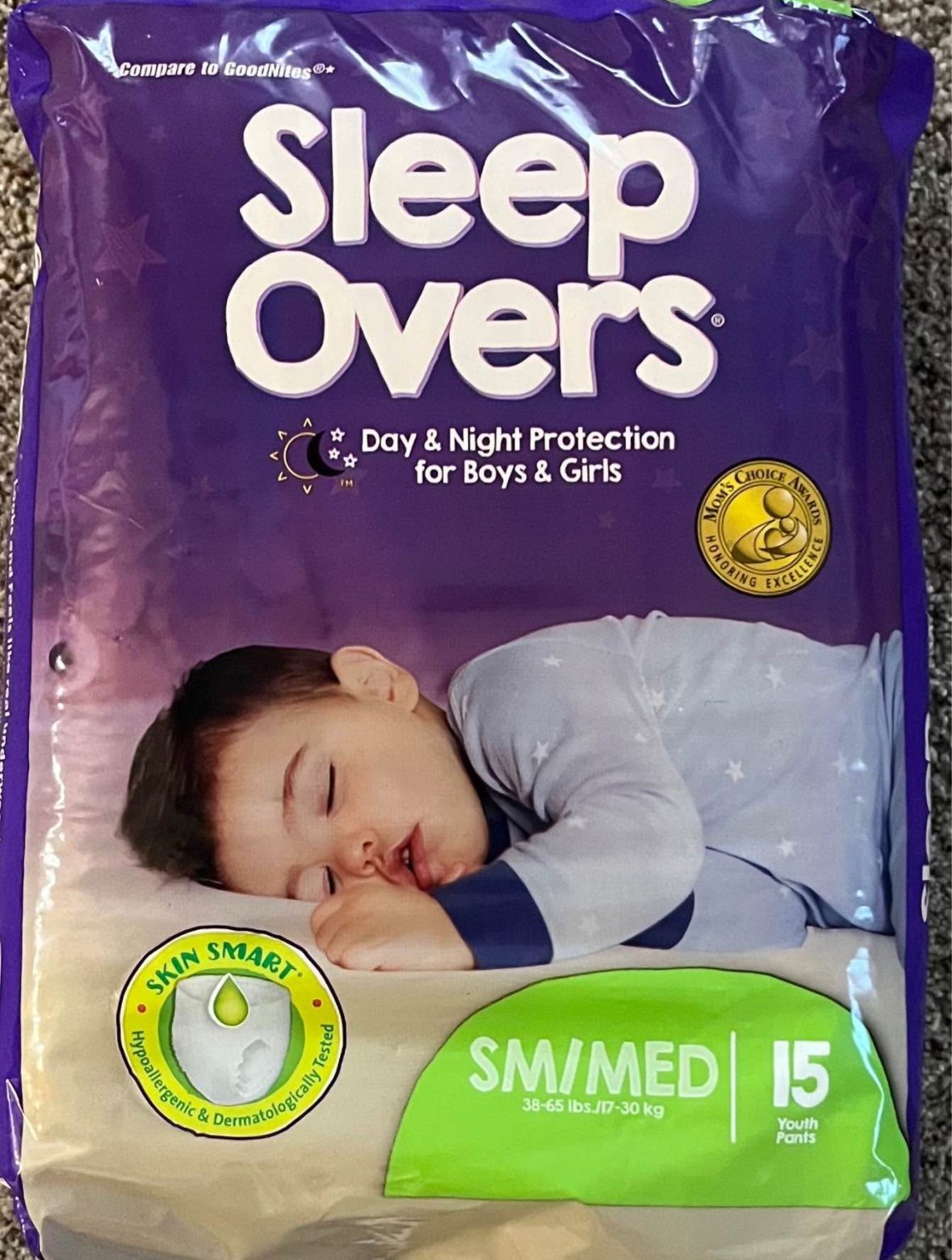 Sleep over Pull Up Diapers Sm/med $5
