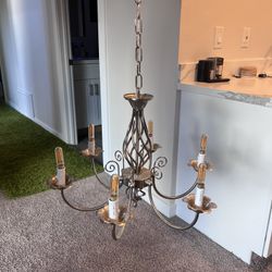 Traditional Silver Chandelier