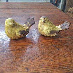 PAIR OF RUSTIC BIRDS