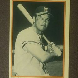 1985 Topps Eddie Mathews #11 Braves Astros Tigers Circle K Collectors' Series Vintage Baseball Card Collectible Sports MLB