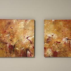 Michael Schultheis Diptych Toroidd Of Ganymede #9 And #10