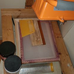 Screen Printing Light And Paint 
