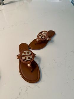 Tory Burch Brown Gold logo leather( different colors and sizes)