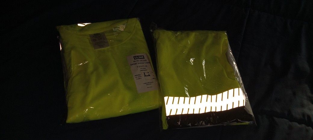 Lot Of 2 Factory Sealed Size 3xl Brand New Reflector Designed Uline Osha Approved T-shirt Deal