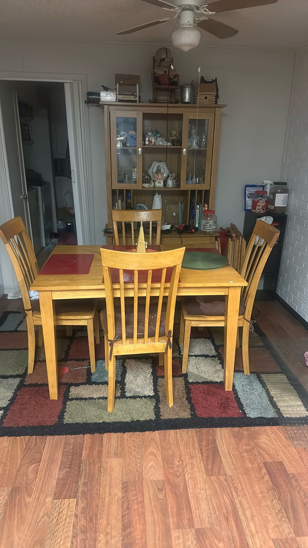 Dining Table And Chairs Plus China Hutch