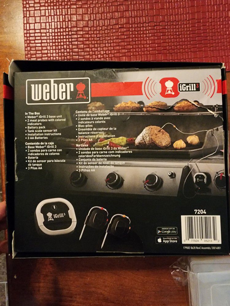Weber iGrill 3 Grill Thermometer - used 7204