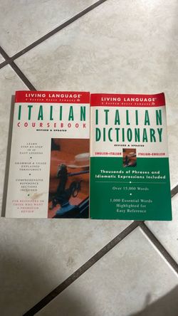 Living Language Italian Coursebook and Dictionary Set