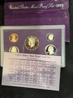 1993 S Gem Proof US Mint Set In Original Package With COA