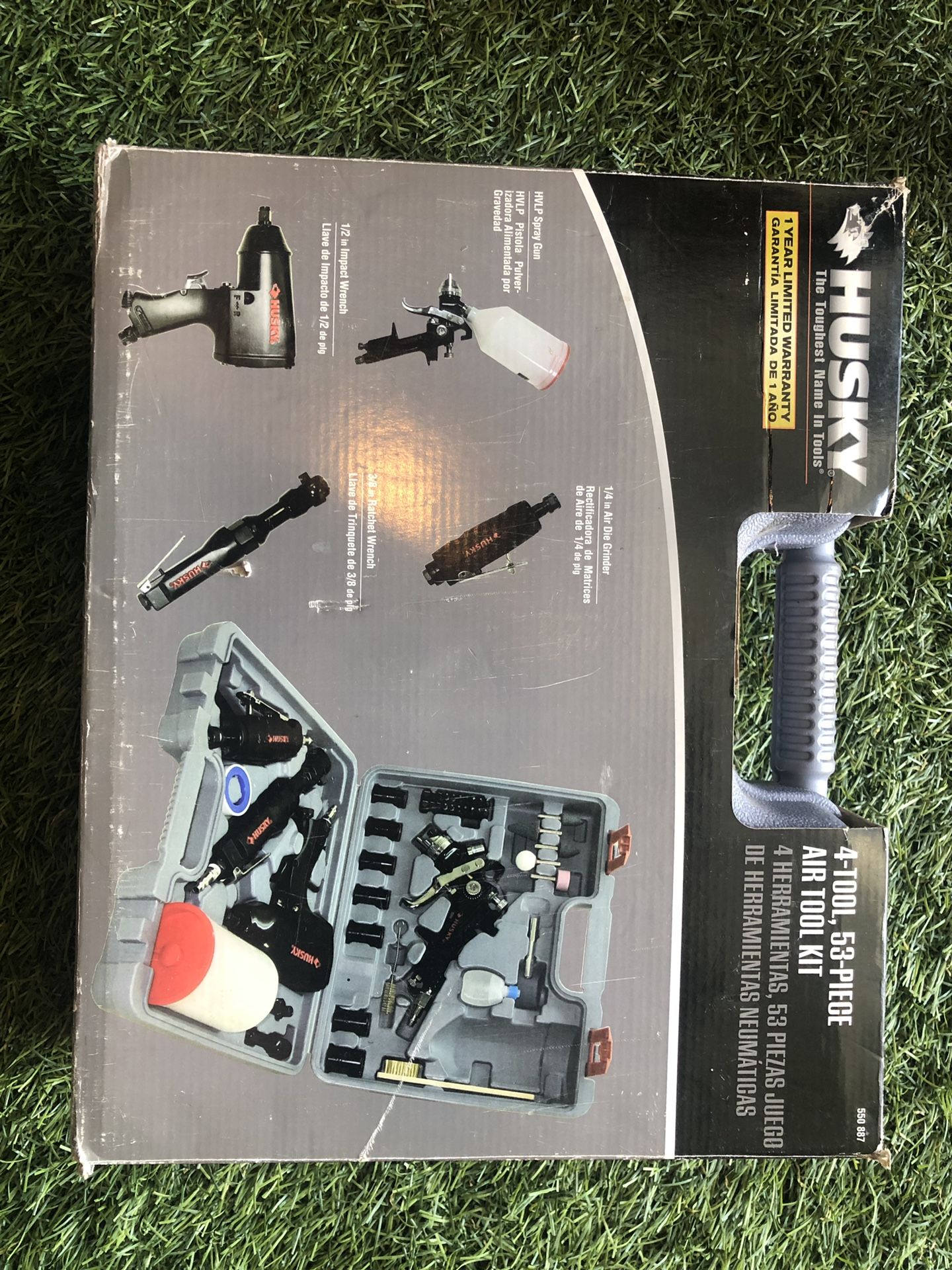 Husky 4-Tool 53 Piece Air Tool Kit or BO
