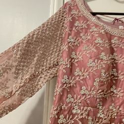 Size 44 wedding dress blush pink