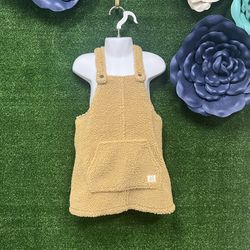 Art Class Target Furry Brown Toddler Overall Dress Size 3T
