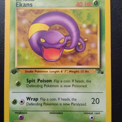 Pokemon Ekans 1st Edition 