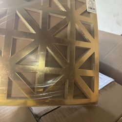 Party Decor Square Gold Charger Plate