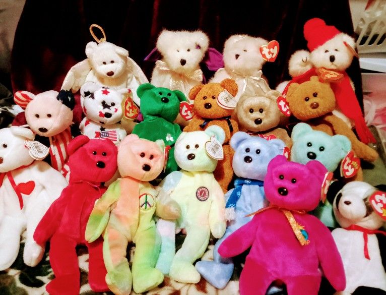 TY BEANIE BABY COLLECTION, RARE BEARS