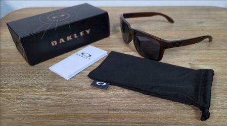 Oakley Holbrook Matte Rootbeer Frame Black Lens Sunglasses