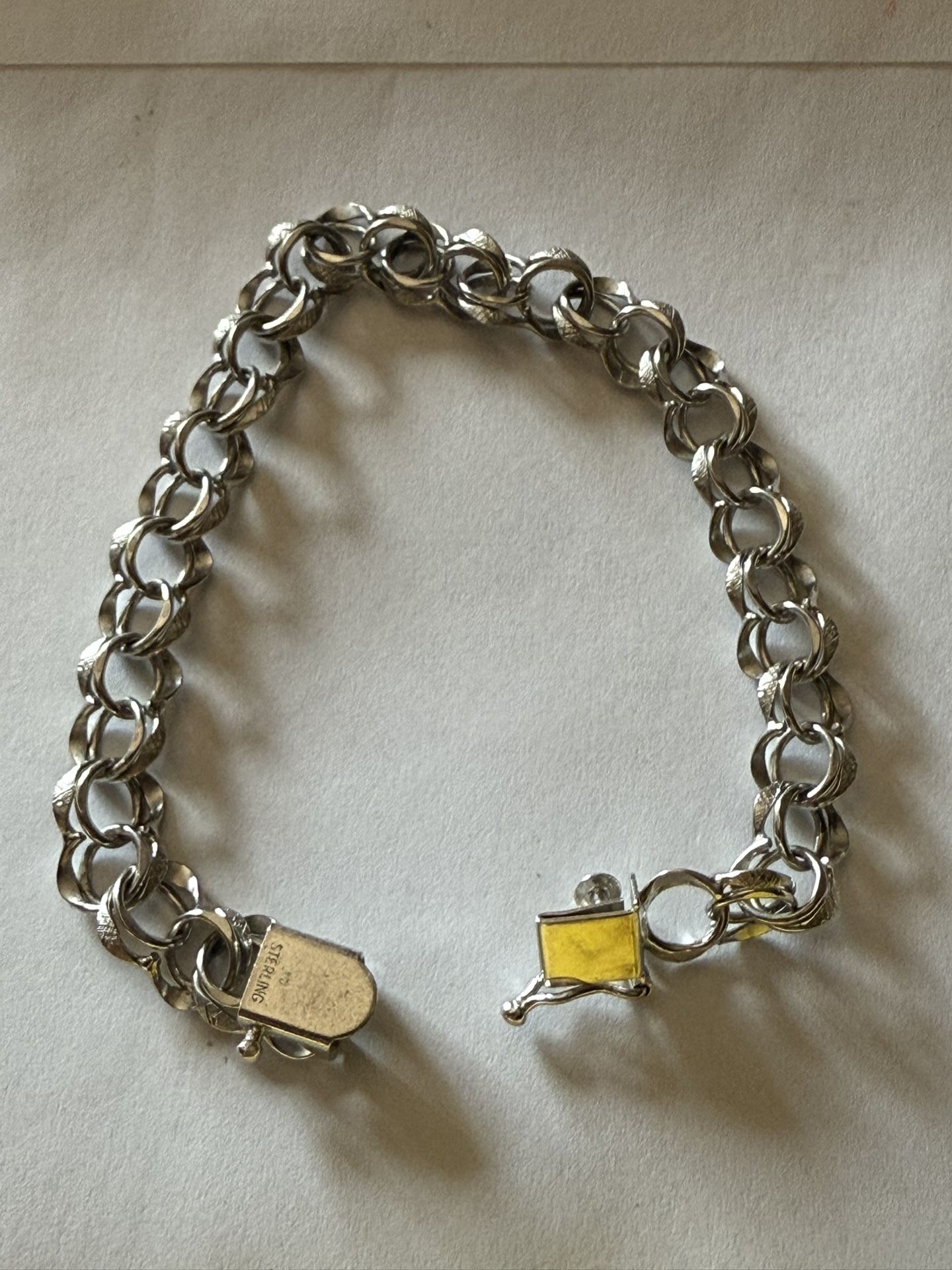 Vintage Silver Charm Bracelet (925)
