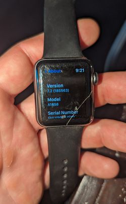Apple Watch Series 3 (GPS) 38mm Aluminum Case with Black Sport