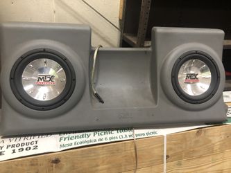 Mtx subwoofer enclosure with amp