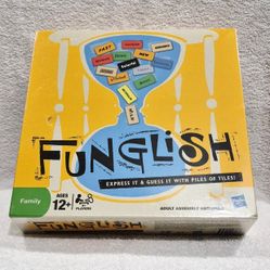 Funglish Hasbro Family Fun Guessing Game Ages 12+ New Factory Sealed  