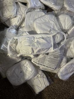 White Cotton Face mask 