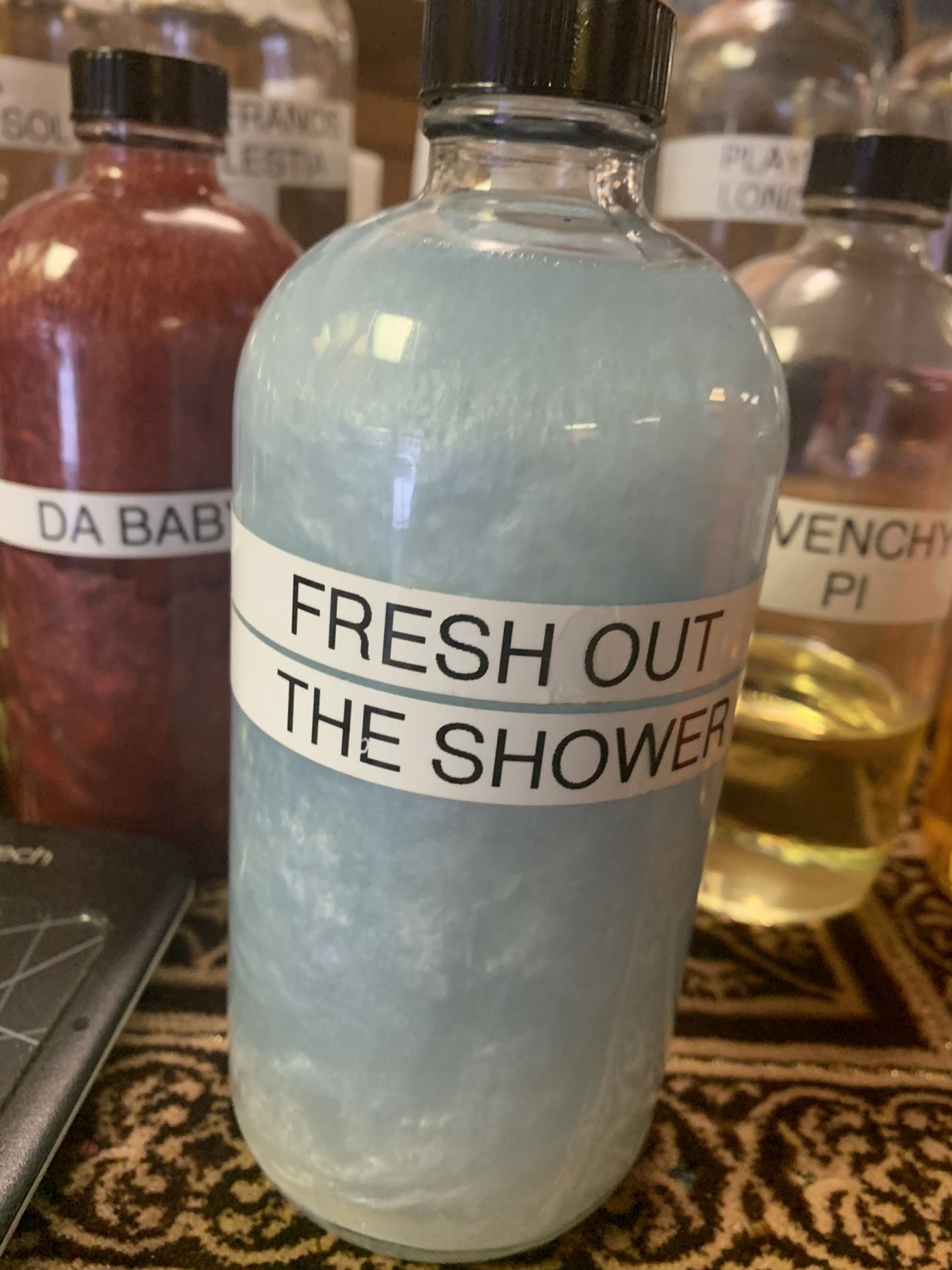 Fresh out the Shower body oil fragrances