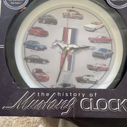 Mustang Clock 