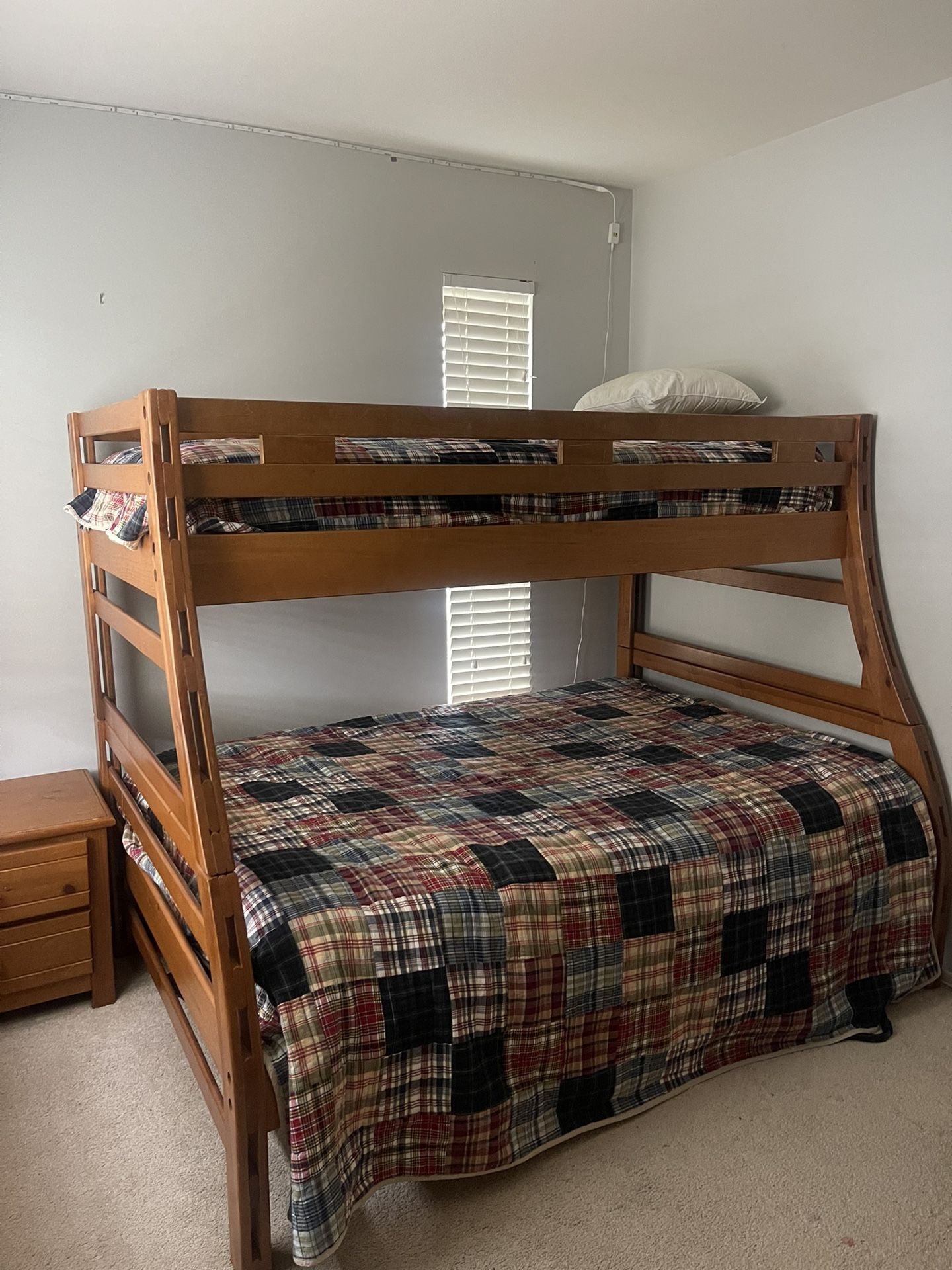 Bunk Bed With Brand New Mattress Furniture Set