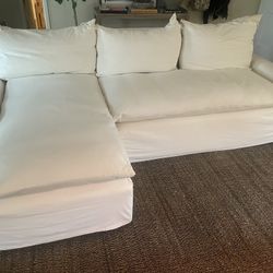 Crate & Barrel Slipcover Sofa