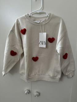 Zara Pullover Little Girl Sweatshirt Size 6 Years