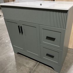 36 Inch Single Sink Bathroom Vanity 