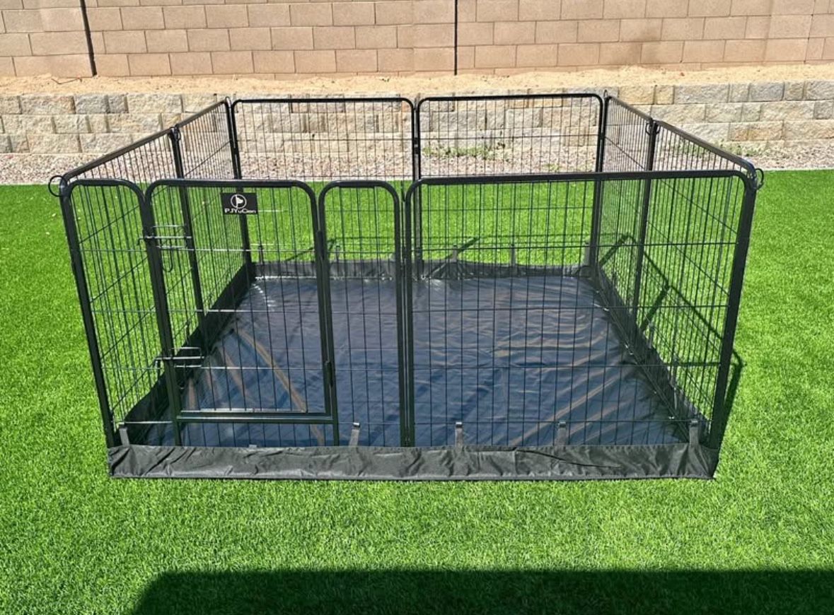 Heavy Duty Playpen / Pet Fence with Bottom Pad