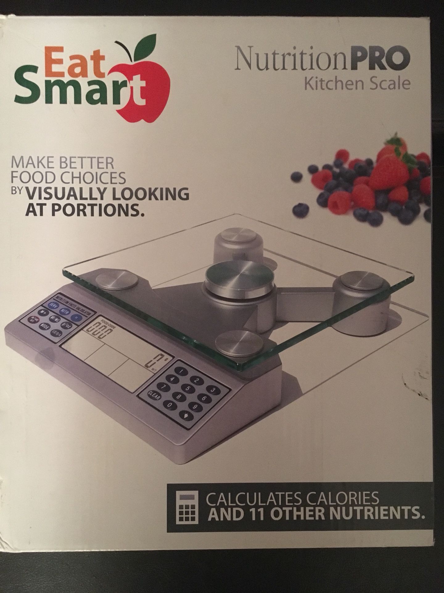 eat smart nutrition kitchen scale calculates calories