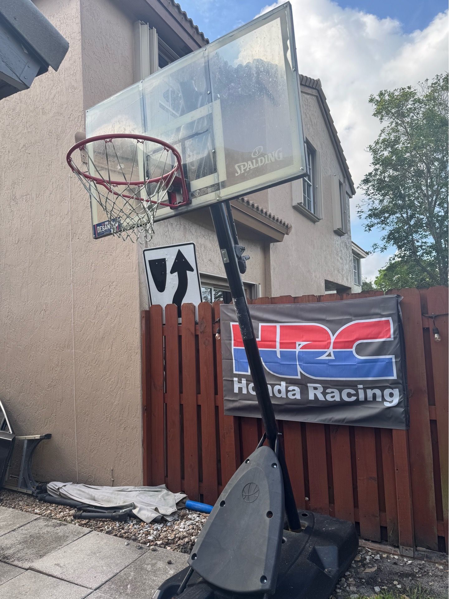 Spalding Adjustable Basketball Hoop – Portable Base – Good Condition