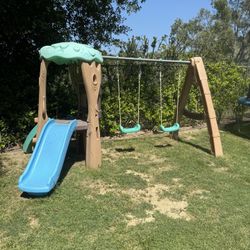 Slide And Swing Set