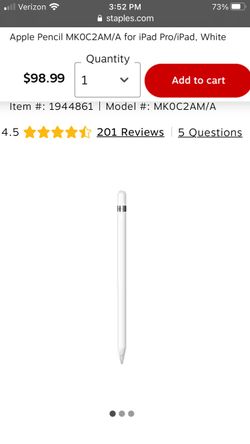 NEW Apple White Pencil 