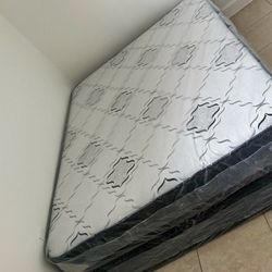 New Queen Size Mattress With Box Spring set Colchones Nuevos Queen Size Mattress BED 