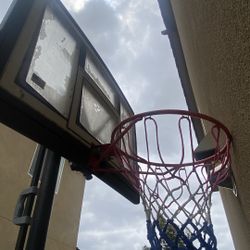 Outdoor basketball hoop 