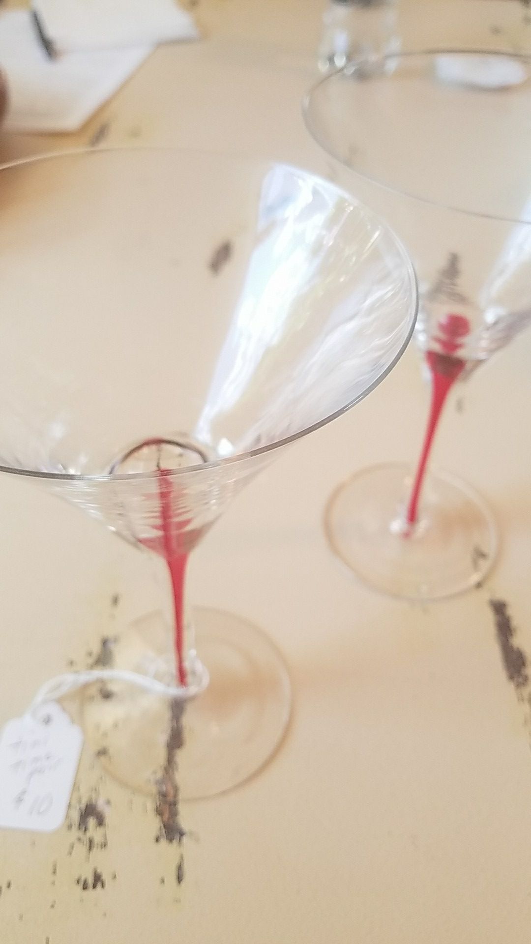 Barware Martini glasses, pair