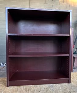 Mahogany office bookcases x 3