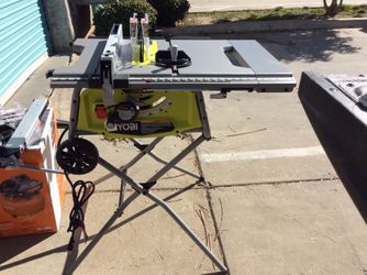 Ryobi RTS22 10 Table Saw w Folding Stand and Wheels for Sale