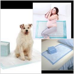 👌🐶🐶🐾/🛌🛏️ 1 box  left-available-pick up in yakima.just $50 for 150 pads!!!. xtra large puppy pads/ bed pads used for either or!!!-(they’re actual