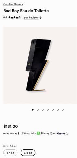 Carolina Herrera Bad Boy Eau de Toilette 3.4 oz