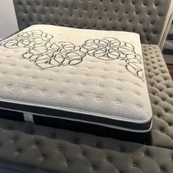 Cal King Size Mattress Pillow Top New 12” Bed Frame Not Included 