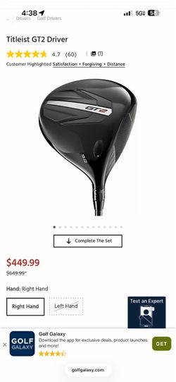 Titleist GT2 9* Stiff