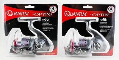 2 Quantum Optix OP60FA 4 Ball Bearings Spinning fishing Reel for big game fish New in package