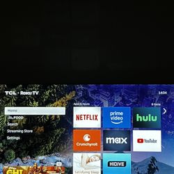 55in TCL RokuTV