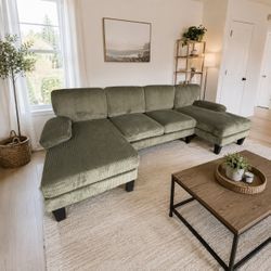 🔥Amazing Olive Green Sectional | SAME-DAY DELIVERY