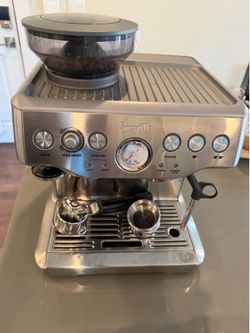 Breville Barista Express Espresso Machine, Brushed Stainless Steel, BES870XL